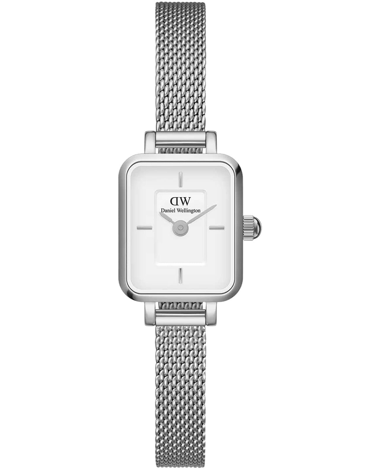 Daniel Wellington Daniel Wellington Quadro Mini Sterling DW00100726  DW00100726 кварцевые женские часы белый циферблат, браслет нержавеющая сталь — вид спереди